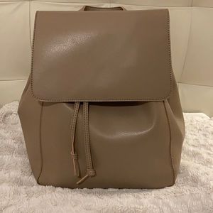Nude Faux Leather Sole Society Backpack